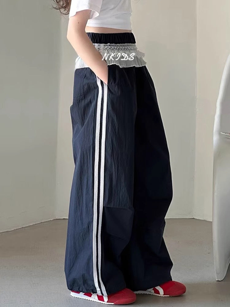 Children's Casual Summer Clothing Track Older Loose-fitting Children's Pants