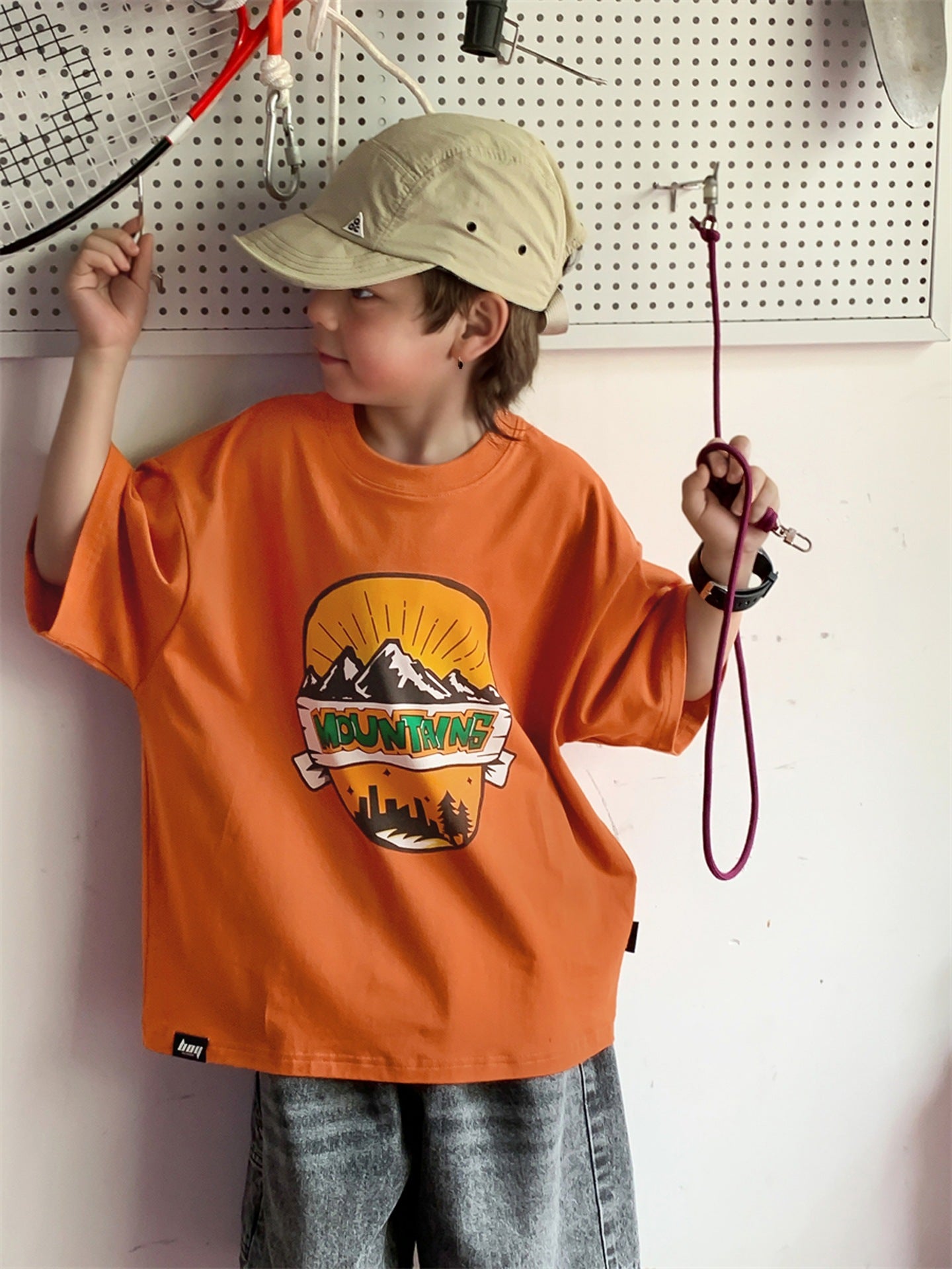 Children's Fashionable Clothing Boy's Summer Short Sleeve Children's T-shirt