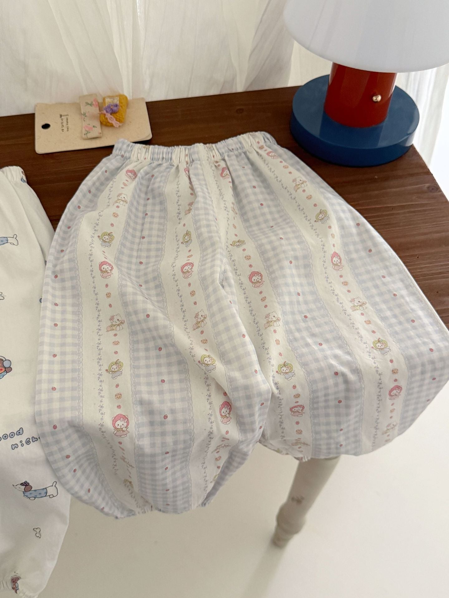 Children's Pure Cotton Summer Thin Air Conditioning Breathable Children's Pants