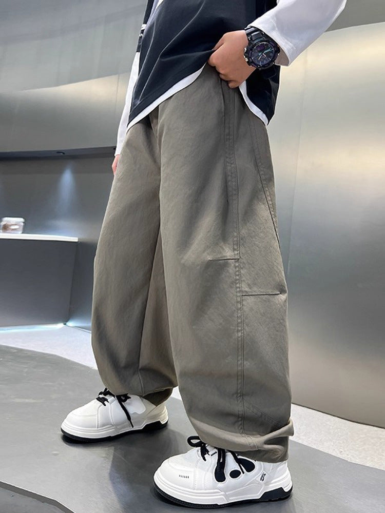 Autumn Casual Older Boy Junior High School Straight Children's Pants