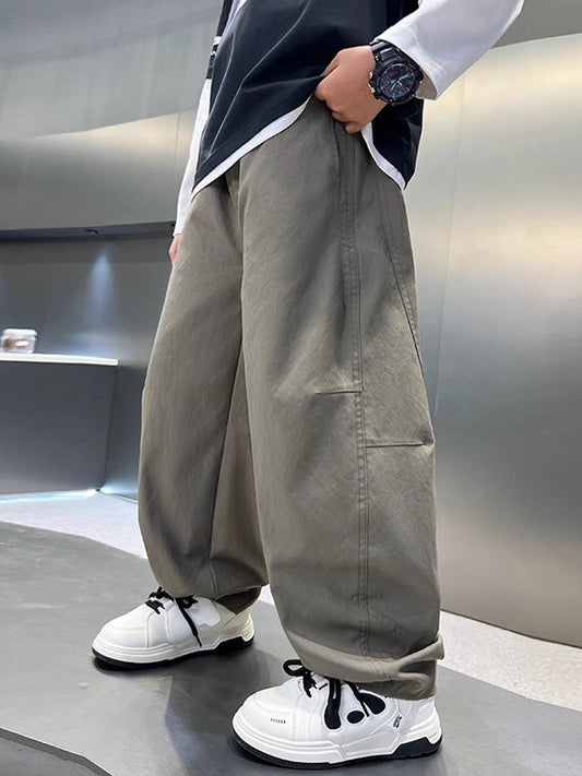 Autumn Casual Older Boy Junior High School Straight Children's Pants