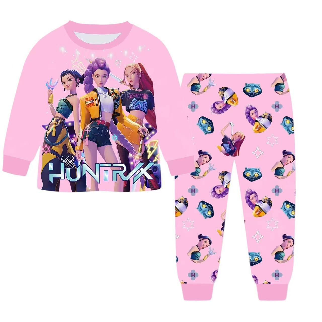 New Children's Long-sleeved Pajamas Home Wear Children's Suit