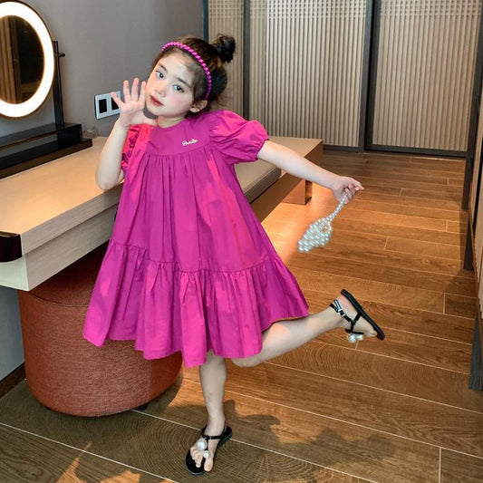 Children's Summer Western Style Cool Popular Korean Fashion Sweet Children's Dress