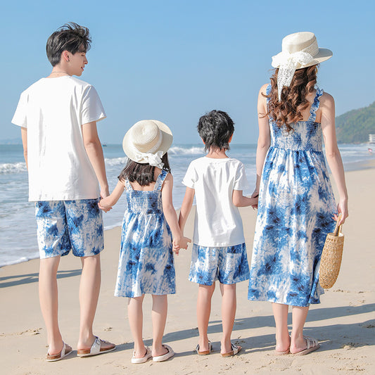 Glamorous Cool Suit Beachwear Midi Dress Parent-child Outfit