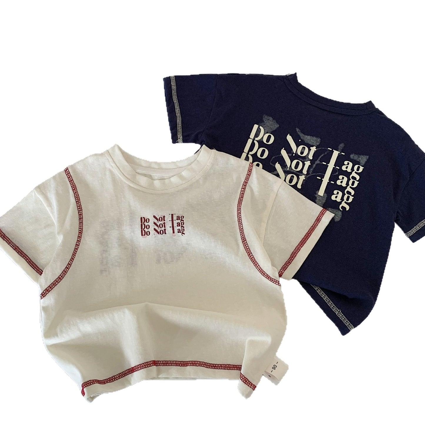 Children's Short-sleeved Summer Clothes Western Style Printed Boy Thin Type Children's T-shirt