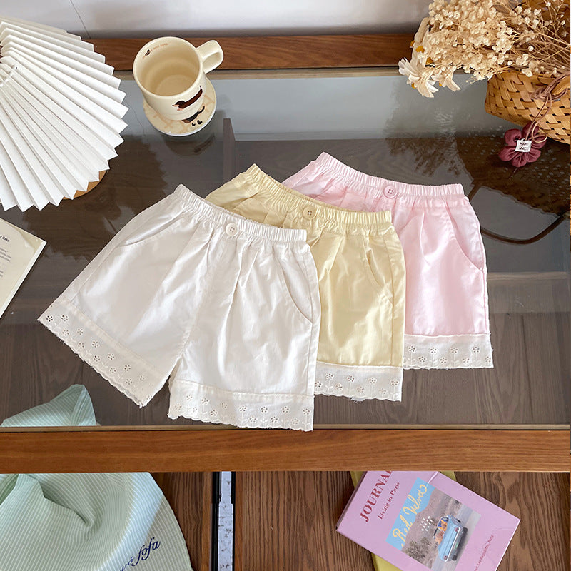 Innovative Slouchy Children's Shorts Summer Lace Children's Pants