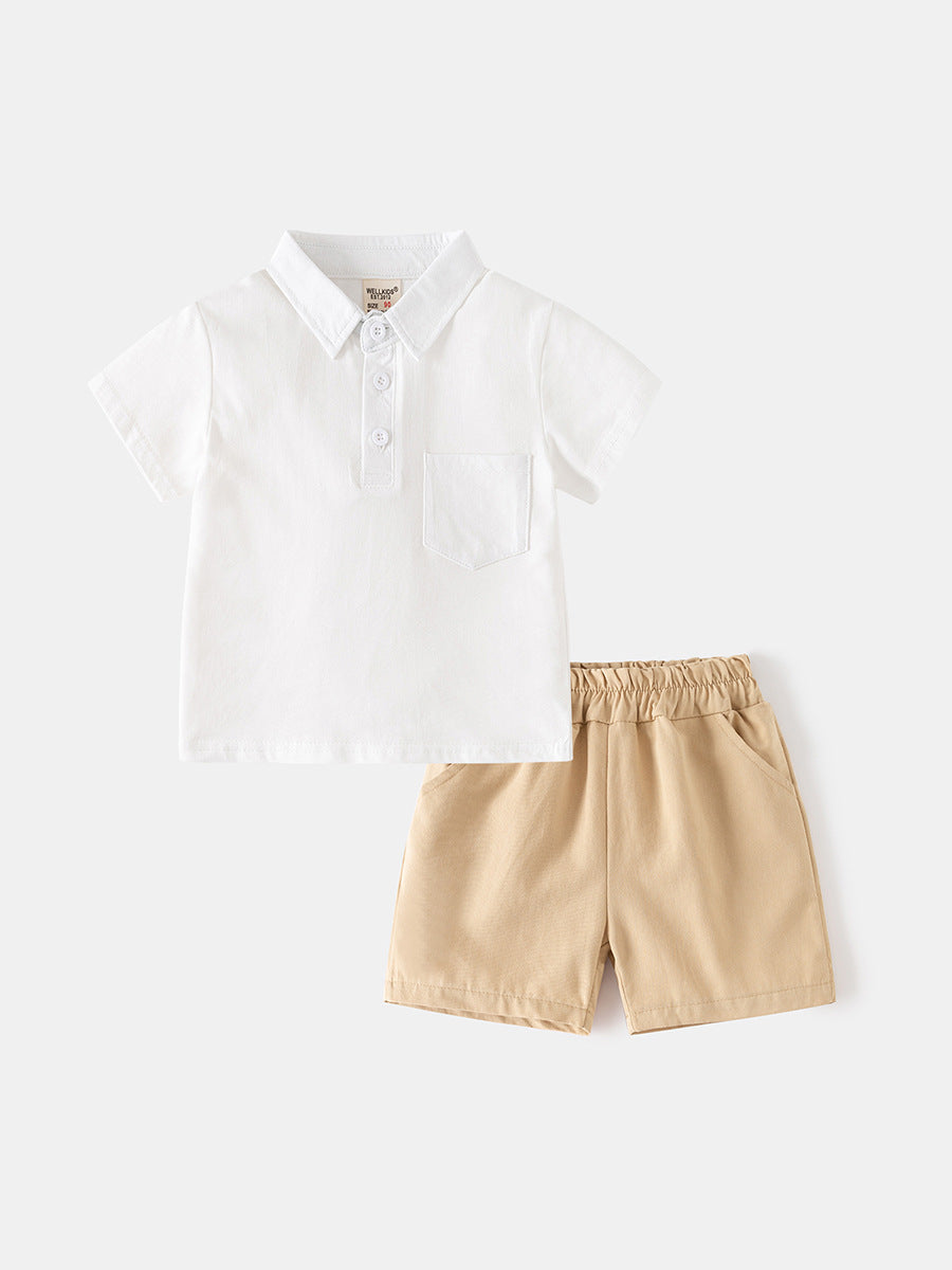 Children's Summer Short Sleeve Shorts Two-piece Clothing Children's Suit