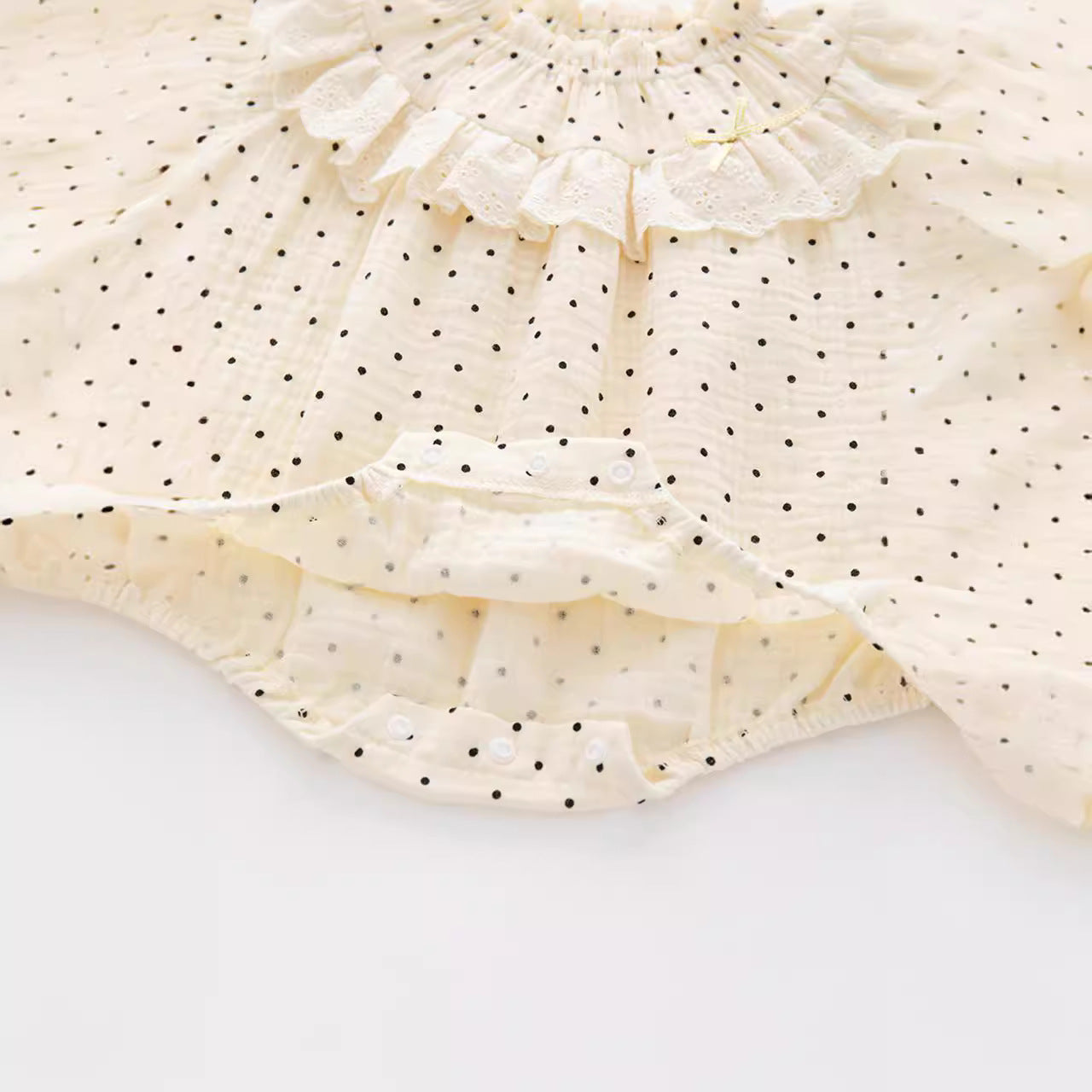 For One Month Old Western Style Lace Cotton Long-sleeved Romper Jumpsuit, Climbing Suit