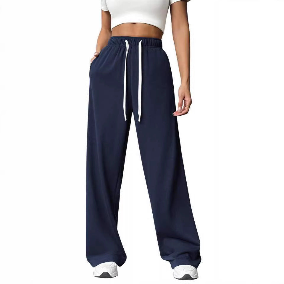 Women's Loose Straight Wide Leg Exercise Casual Pants