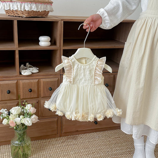 Flower Princess Hundred Days Banquet Years Old Jumpsuit, Climbing Suit
