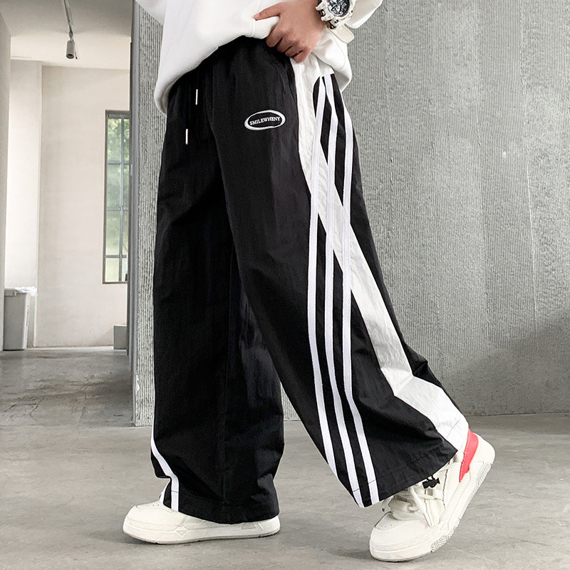 Children's Boy's Summer Sports Thin Section Youth Ruffle Handsome Boy Anti Children's Pants