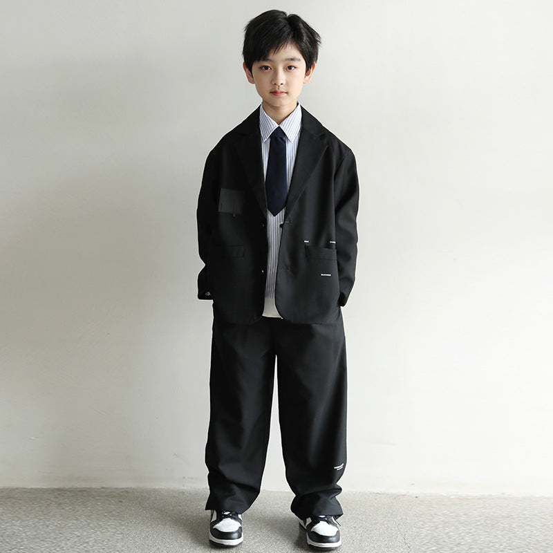 Boys Autumn Clothing Wear Handsome Fashionable Children's Suit