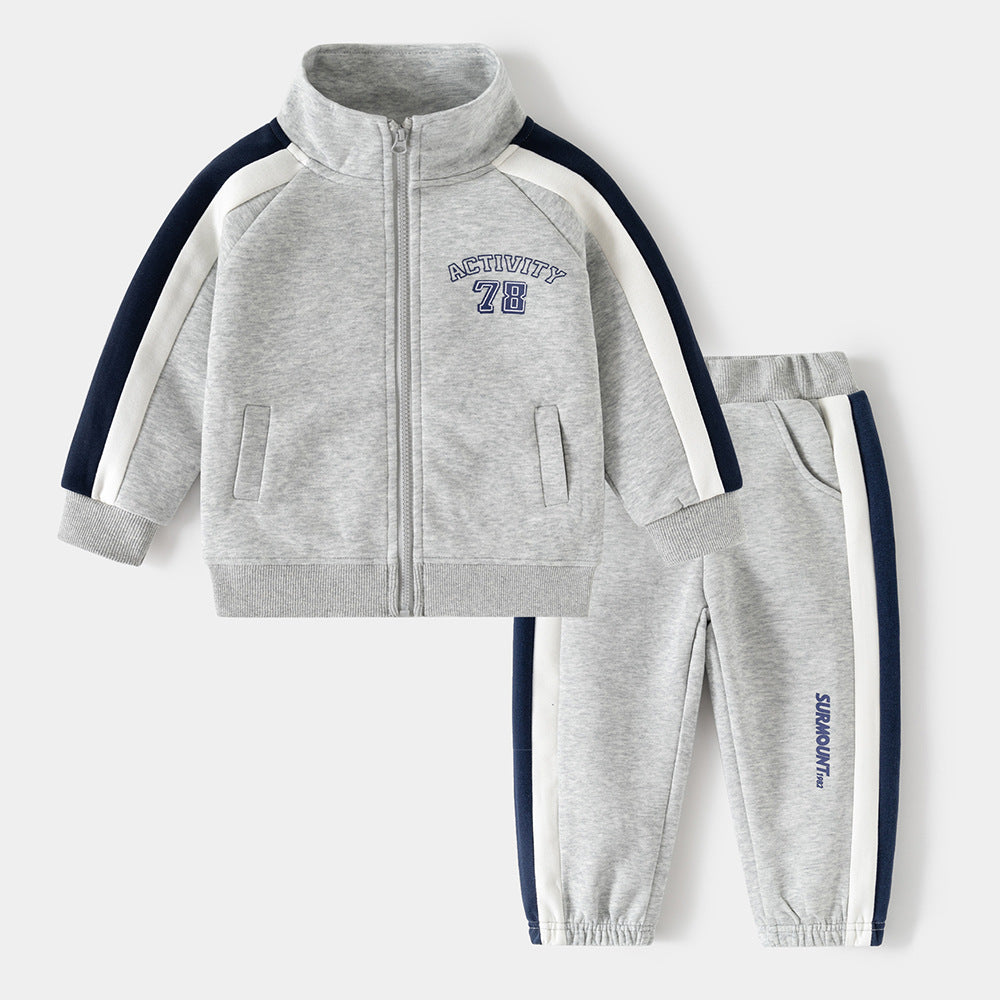 Men's Clothing Boy's Sportswear Top Pants Bathroom Children's Suit
