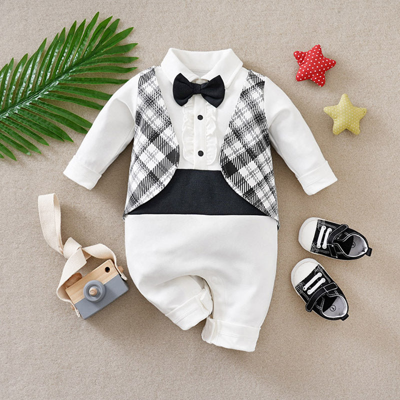 Jumpsuit Red Born Rompers Handsome Autumn Jumpsuit, Climbing Suit