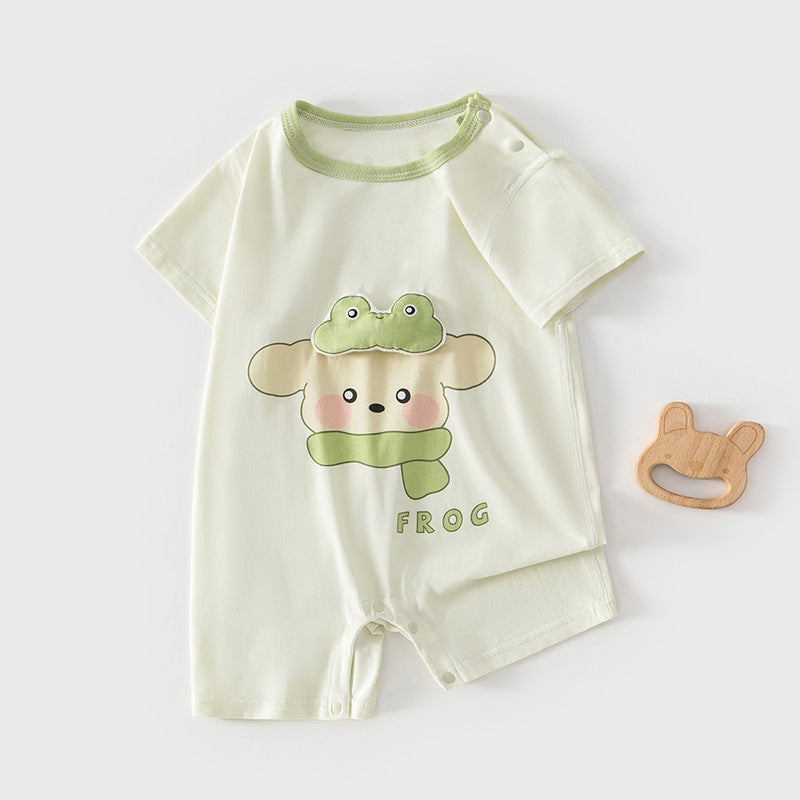 Modal Jumpsuit Summer Short Sleeved Kazakhstan Romper Born Jumpsuit, Climbing Suit