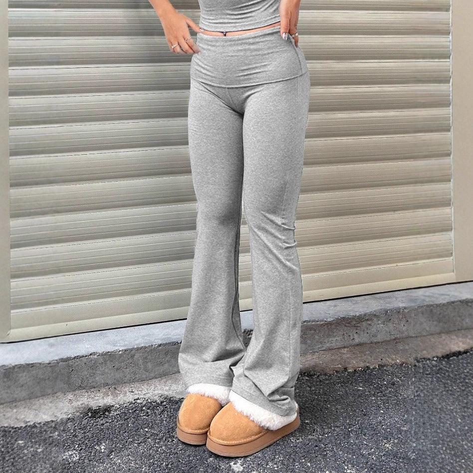 Sleeve Sexy Hot Slim Knit Design Wide Waist Versatile Shorts