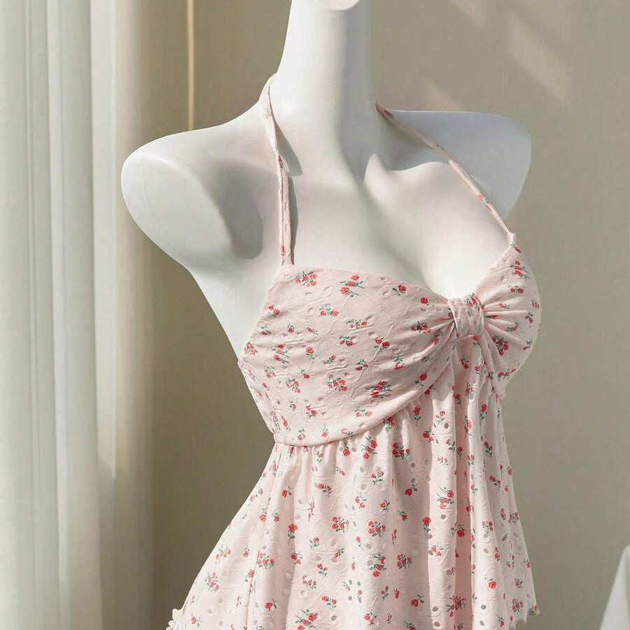 Sweet Fresh Floral Small Sling Doll Shirt Women's T-shirt