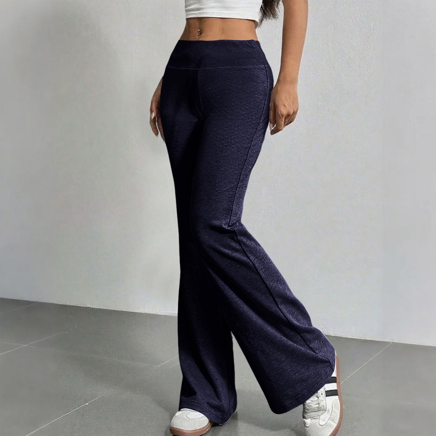 Women's Source Autumn Fashion Drawstring High Waist Leisure Horn Casual Pants