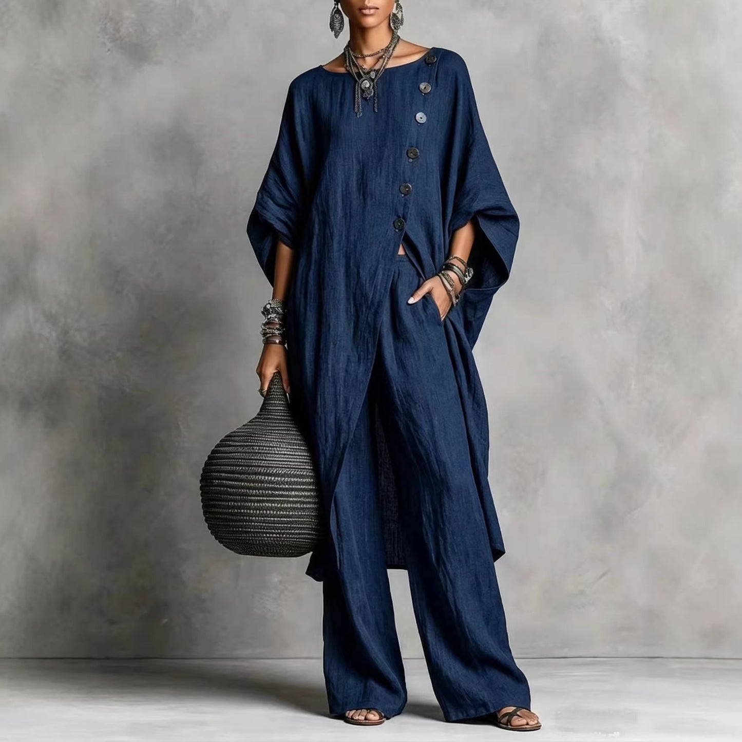 Comfortable Casual Women's Shirt Irregular Urban Fashion Casual Suit