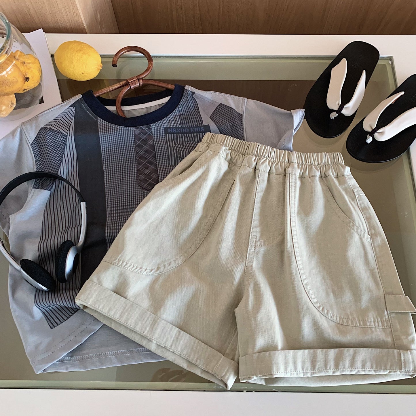 Children's Shorts Summer Korean Style Solid Color Children's Pants