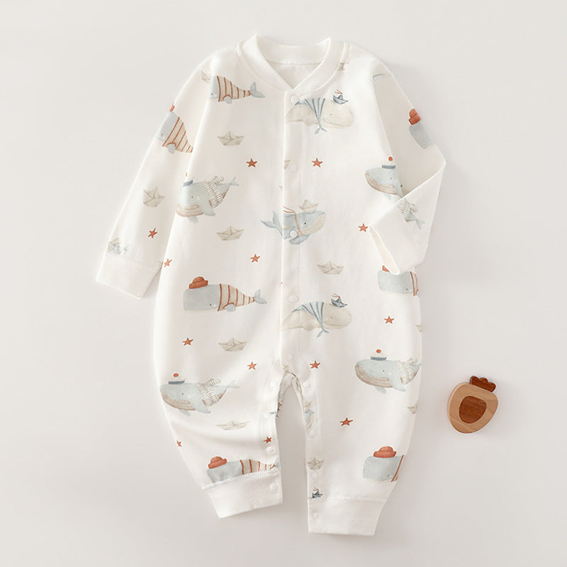 Children's Jumpsuit Seamless Cotton Class Born Clothes Jumpsuit, Climbing Suit