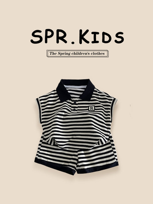 Children's For Boy Summer Fashionable Vest Two-piece Children's Suit