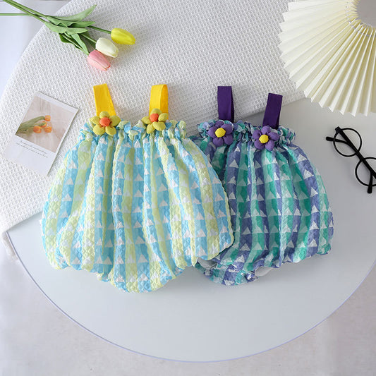 Style Sling Bodysuit Rompers Jumpsuit Cute Princess Thin Full Moon Jumpsuit, Climbing Suit