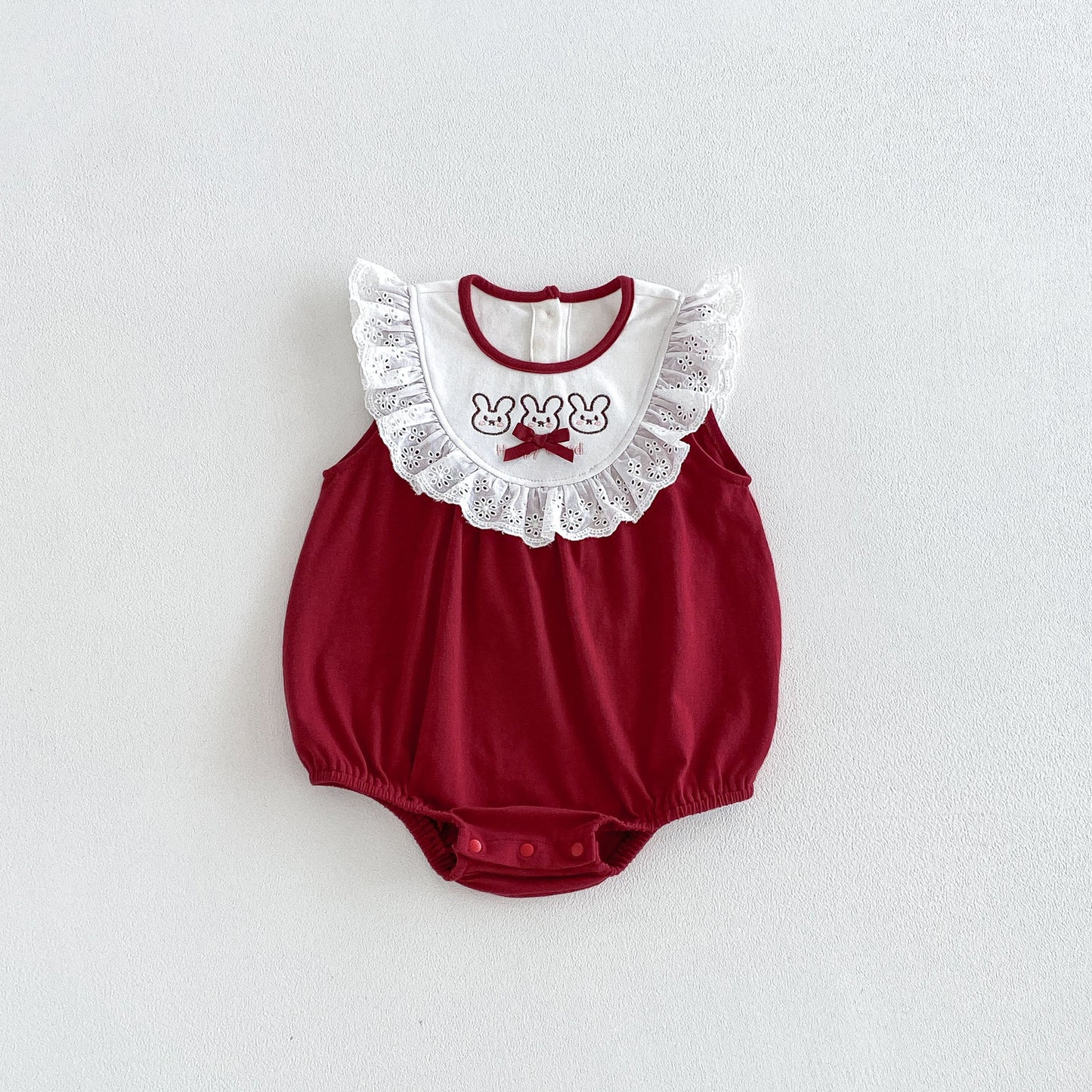Summer Thin Cute Bunny Jumpsuit Days Old One Year Jumpsuit, Climbing Suit
