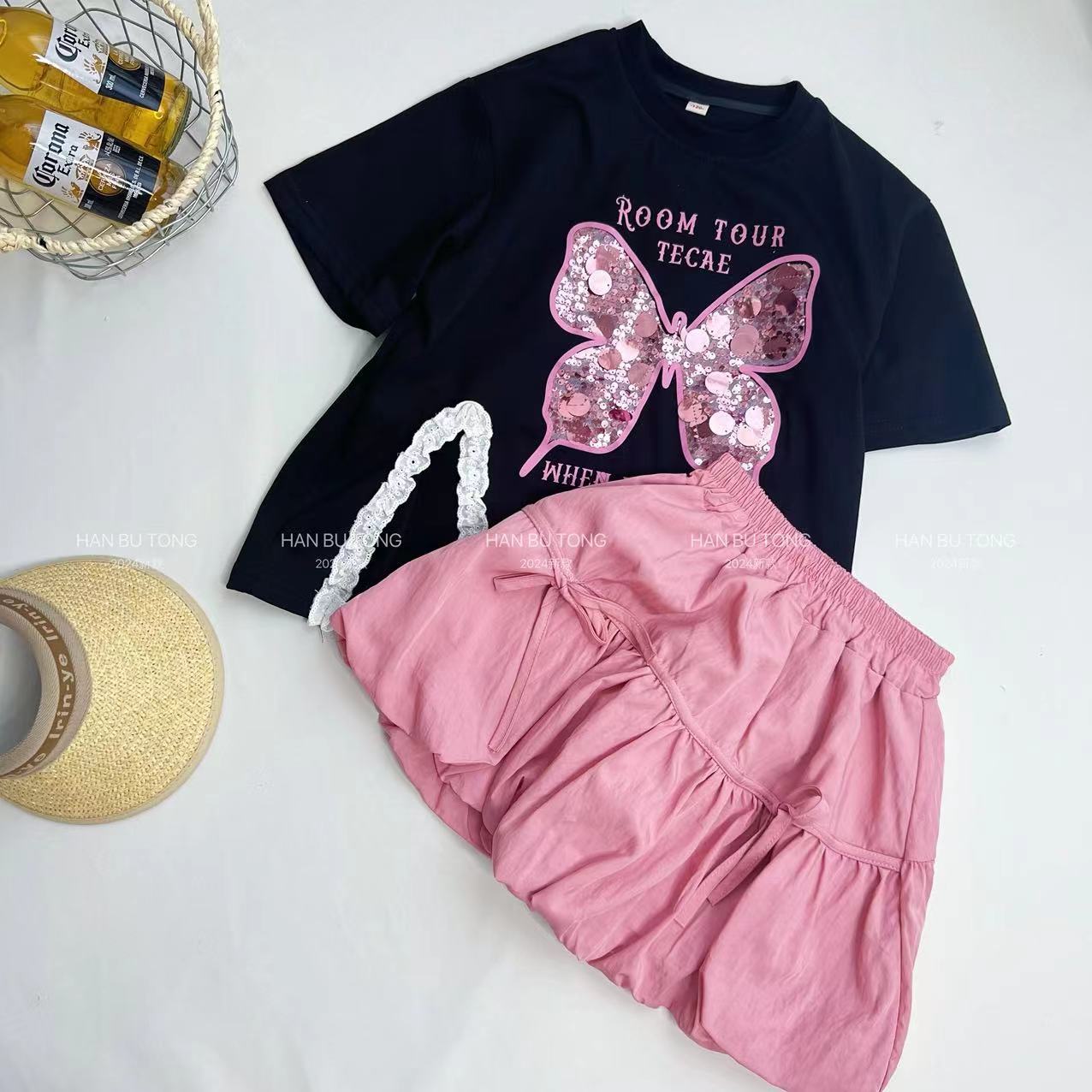 Children's Summer Dress Fashionable Clothing Short Sleeve Children's Suit