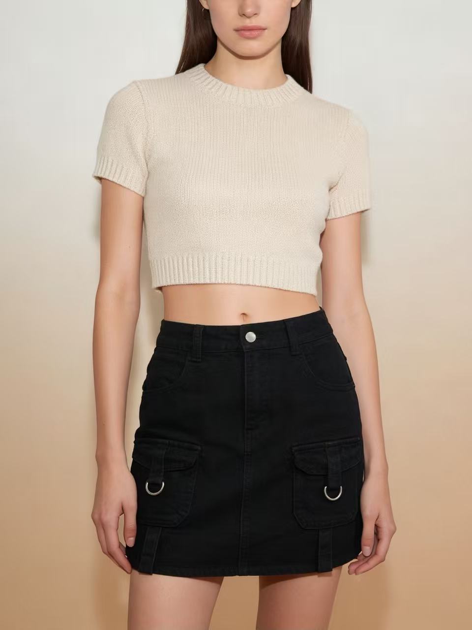 Summer Millennium Hot Double Pocket Denim Skirts