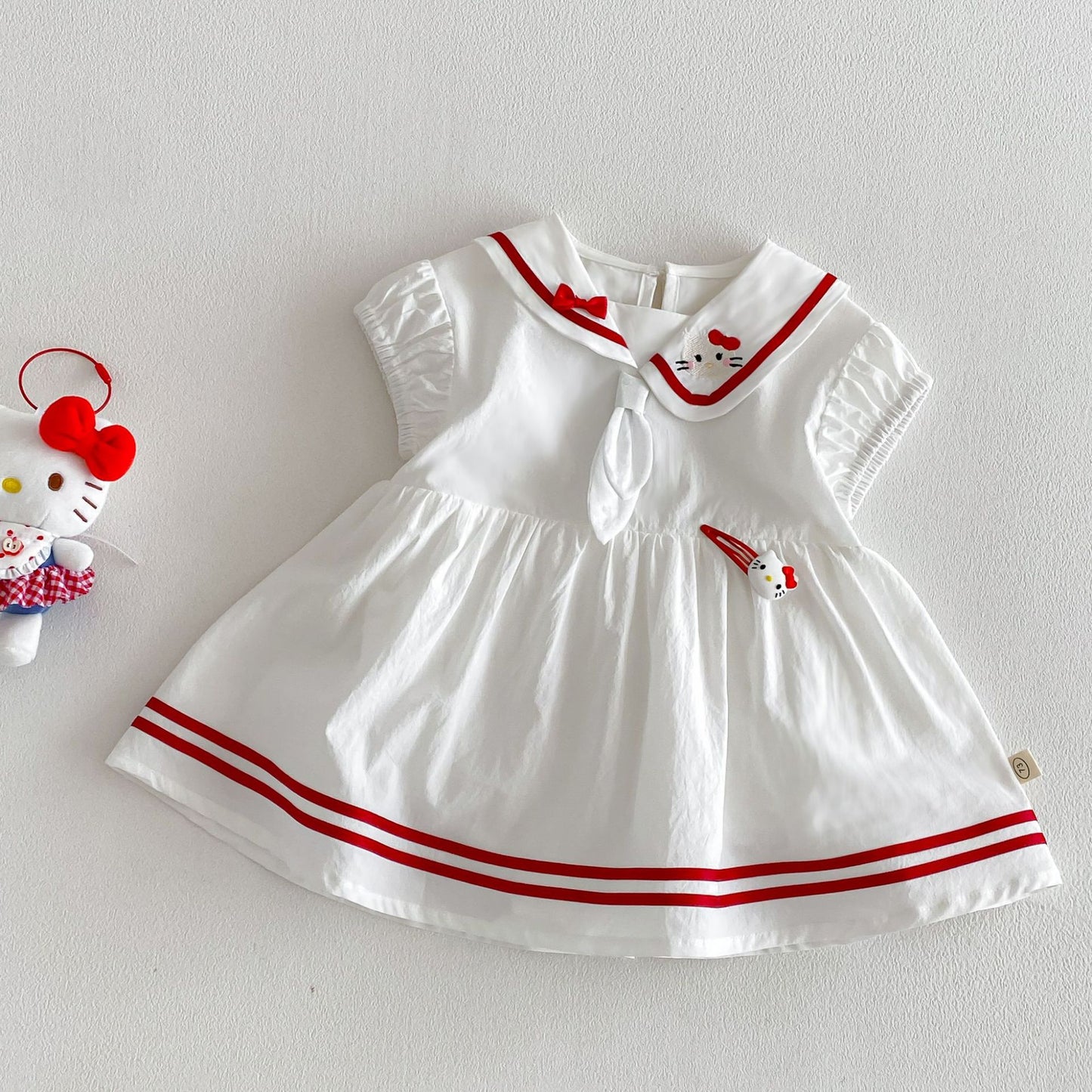 Change College Style Dress Summer Embroidered Bow Jumpsuit, Climbing Suit
