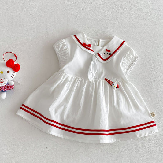 Change College Style Dress Summer Embroidered Bow Jumpsuit, Climbing Suit