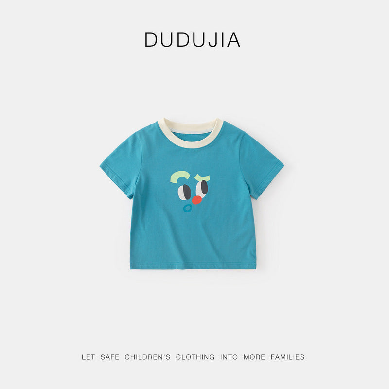 Children's Wear With Jeans Summer T-shirt Short-sleeved Children's Pants