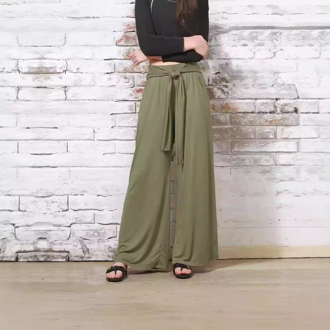 Women's Wear Solid Color Draping Soft Comfortable Casual Pants