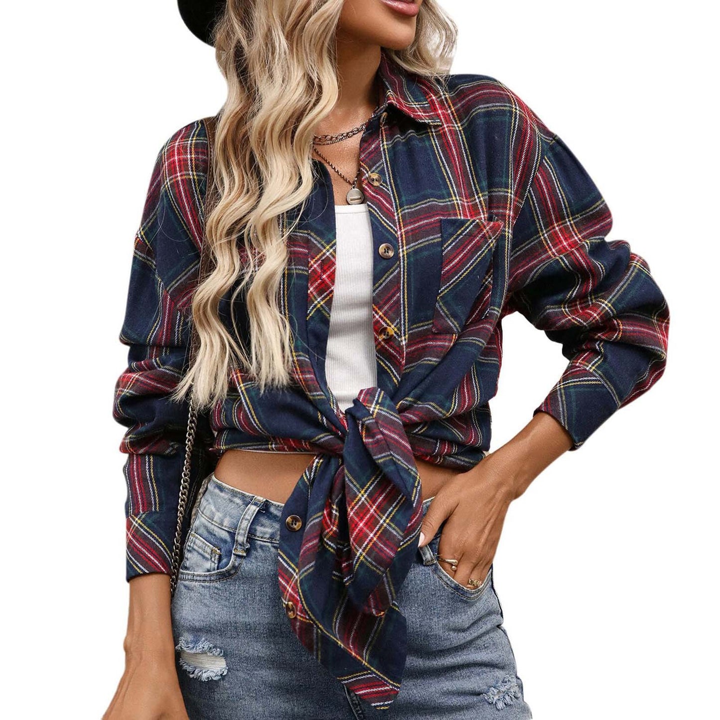 Women's Shirt Long Sleeve Autumn Retro Outerwear Style Blouse