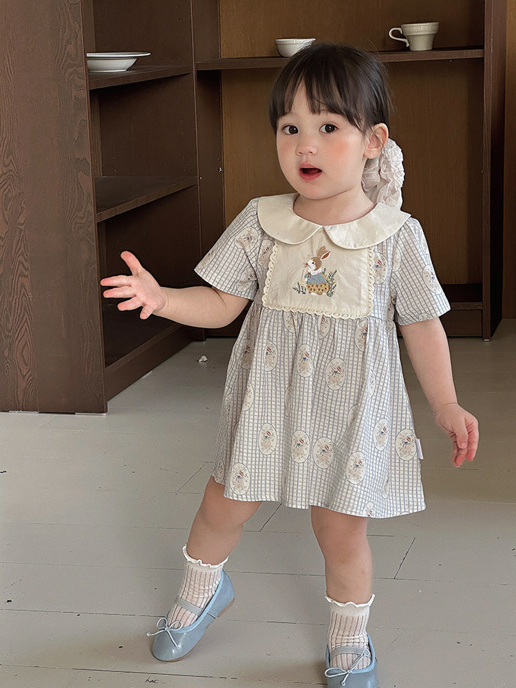 Summer Thin Princess Short Sleeve Doll Collar Children's Dress