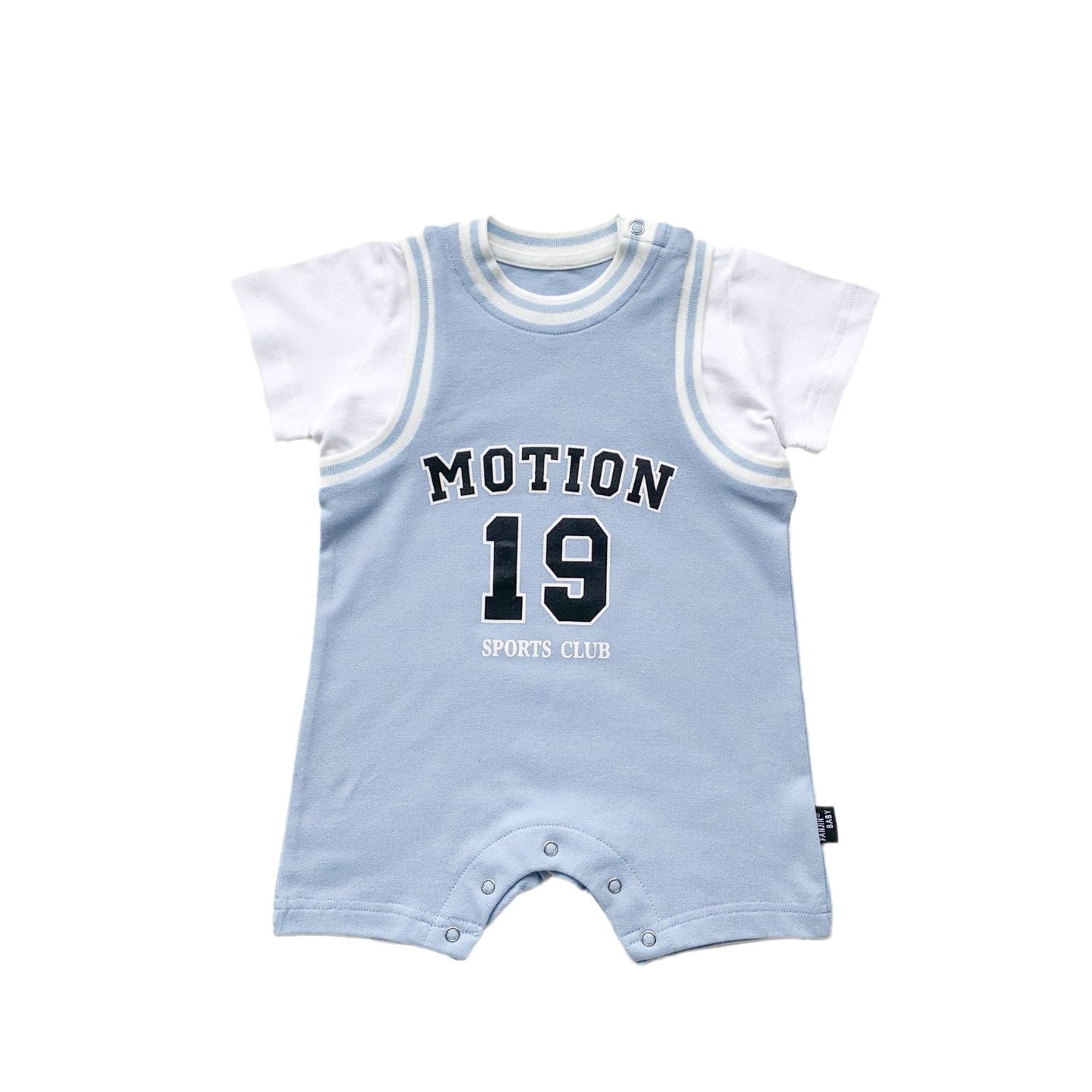Women's & Men's Infant Rompers Summer Fake Two-piece Design Basketball Romper Going Jumpsuit, Climbing Suit