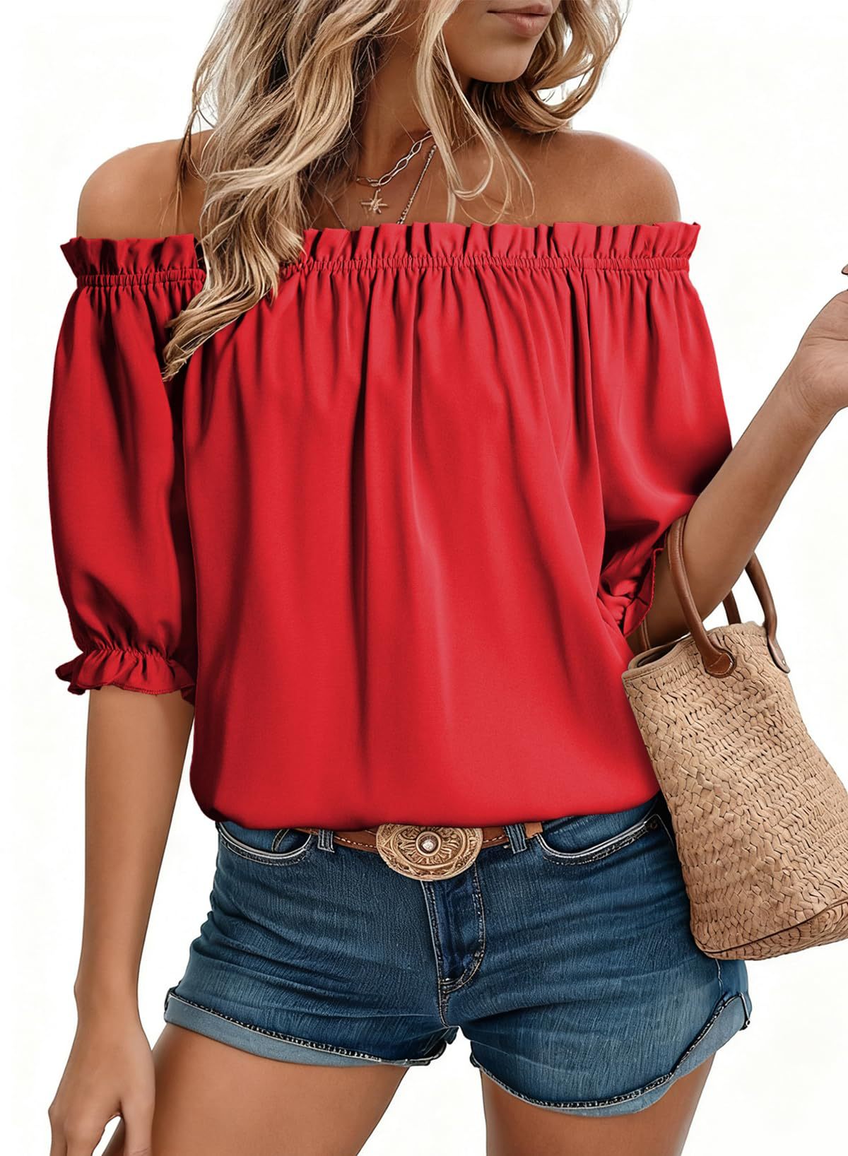 New Cool Classic Women's Ruffled Shirt Blouse