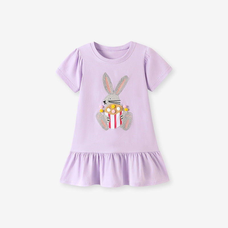 Casual Glamorous Children's Skirt Summer Cartoon Children's Dress