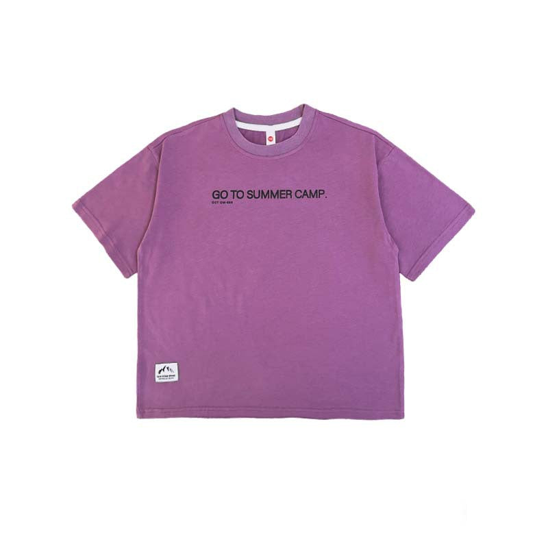 Children's Summer Casual Crew Neck Top Breathable Children's T-shirt