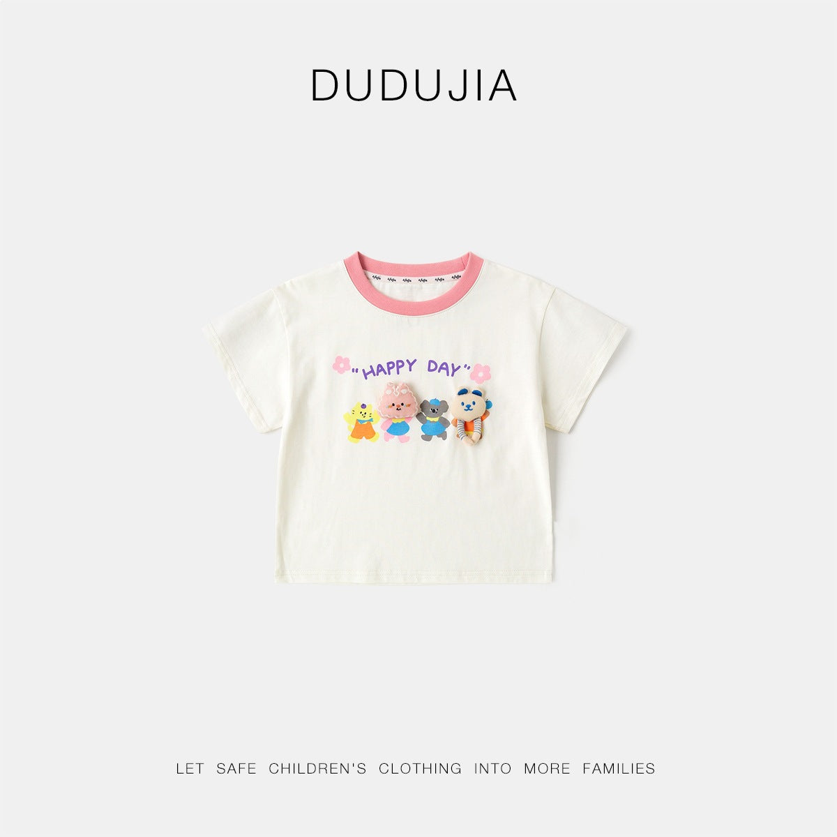 Children's Three-dimensional Cartoon Summer Short-sleeved Clothes Boy's Clothing Children's T-shirt