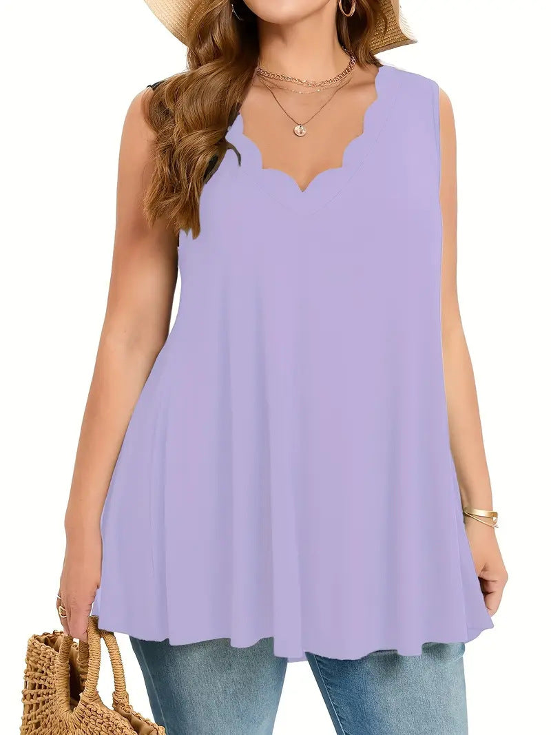 Fashion Summer Casual Solid Color Collar Women's T-shirt