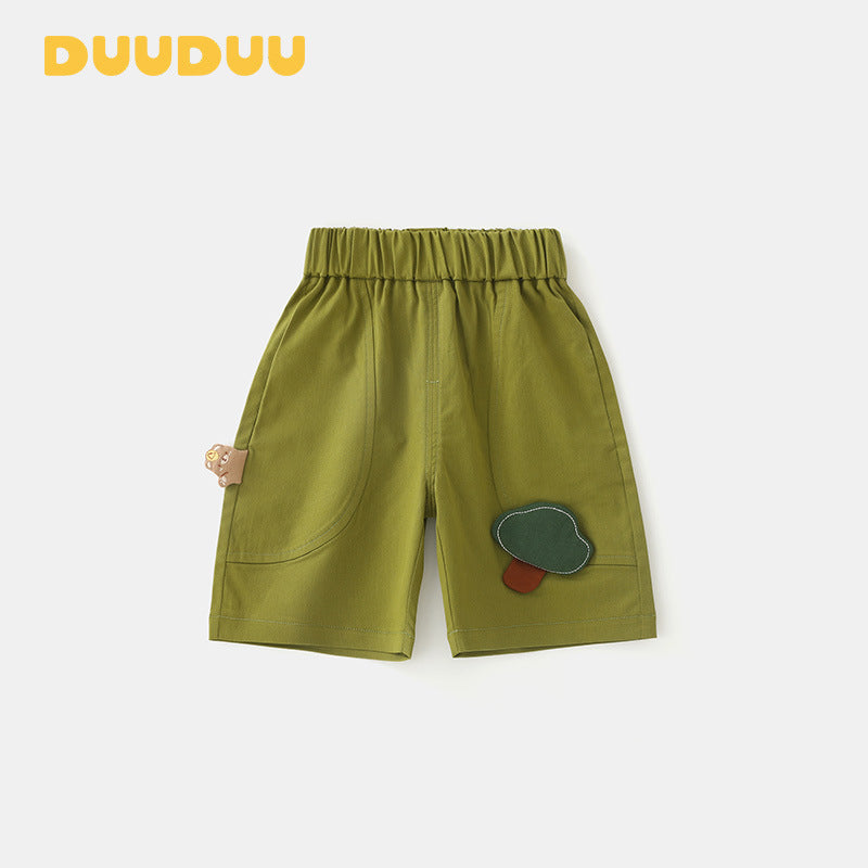 Glamorous Short-sleeved Clothes Top Shorts Class Children's Suit