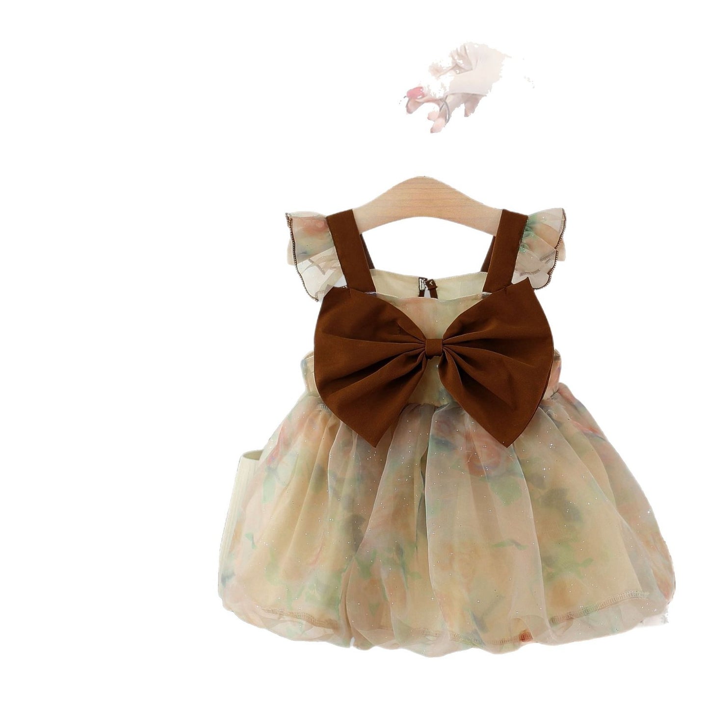 Princess Summer Skirt Printed Fashion Gauze Children's Dress
