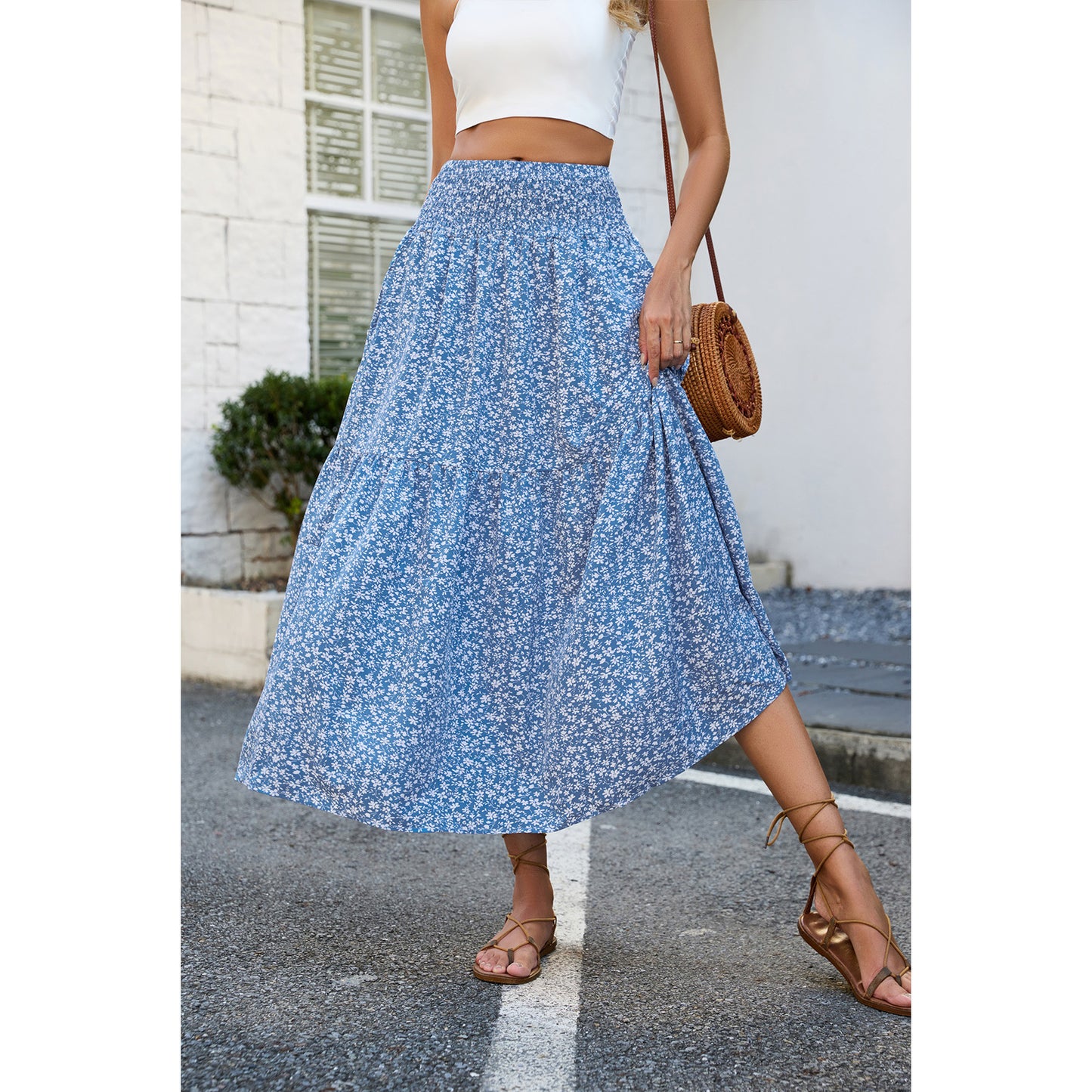 Dress Slim Fit Slimming Pleated High Skirts