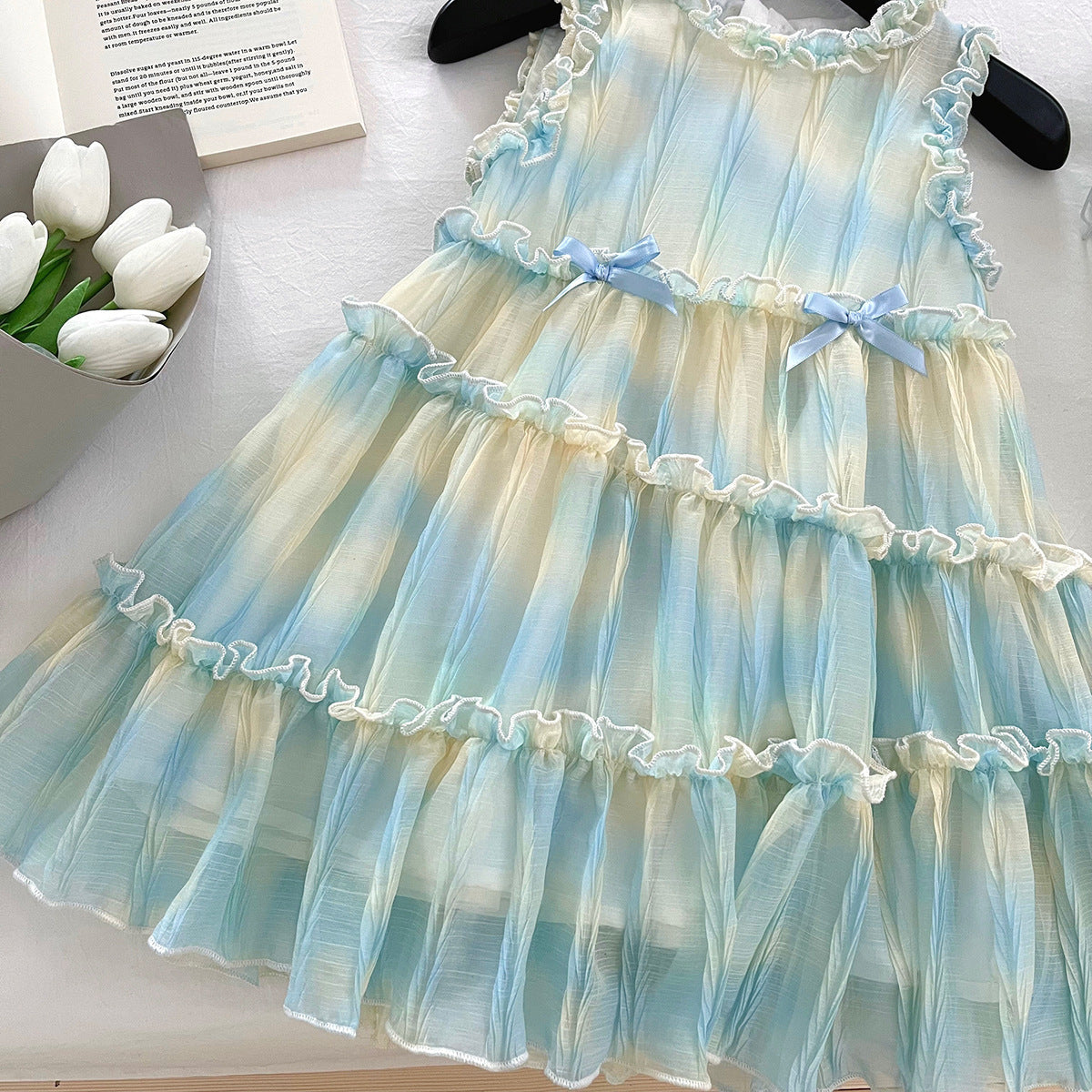 Summer Western Style Princess Fashionable Chiffon Children's Dress