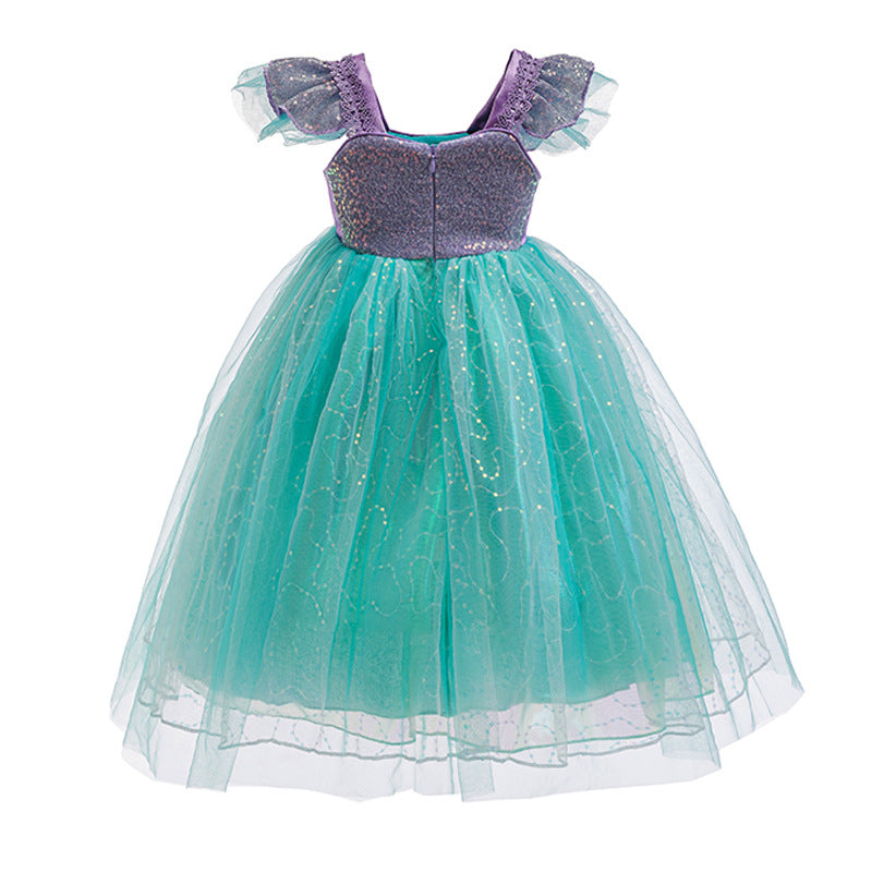 Children's Mermaid Alice Princess Mesh Bubble Skirt Children's Dress