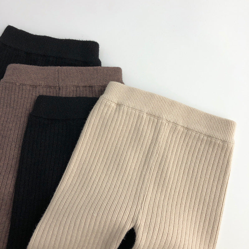 Children's Comfortable Wool Leggings Large Stretch Boy Knit Children's Pants