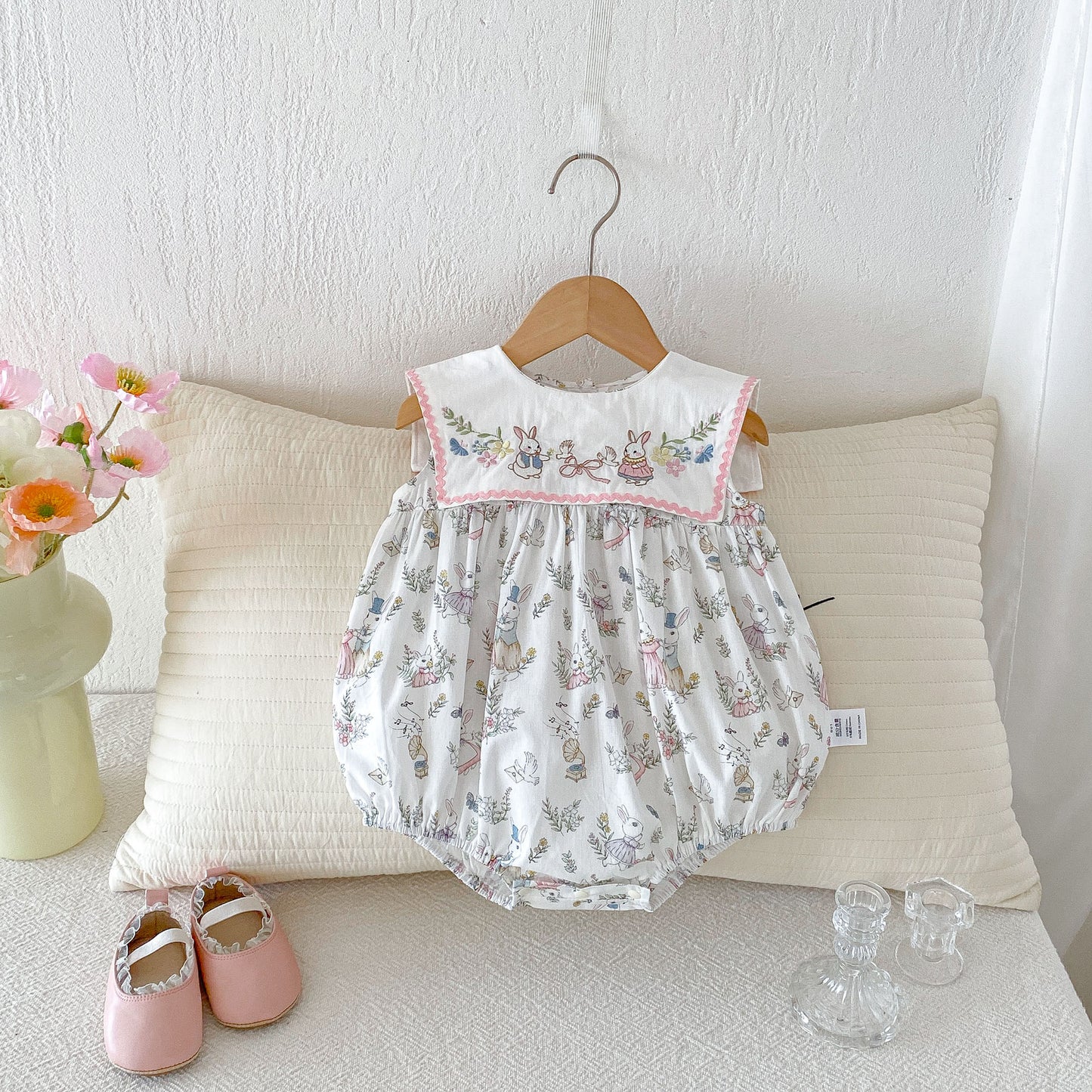 Clothes Korean Style Jumpsuit Pastoral Bunny Romper Jumpsuit, Climbing Suit