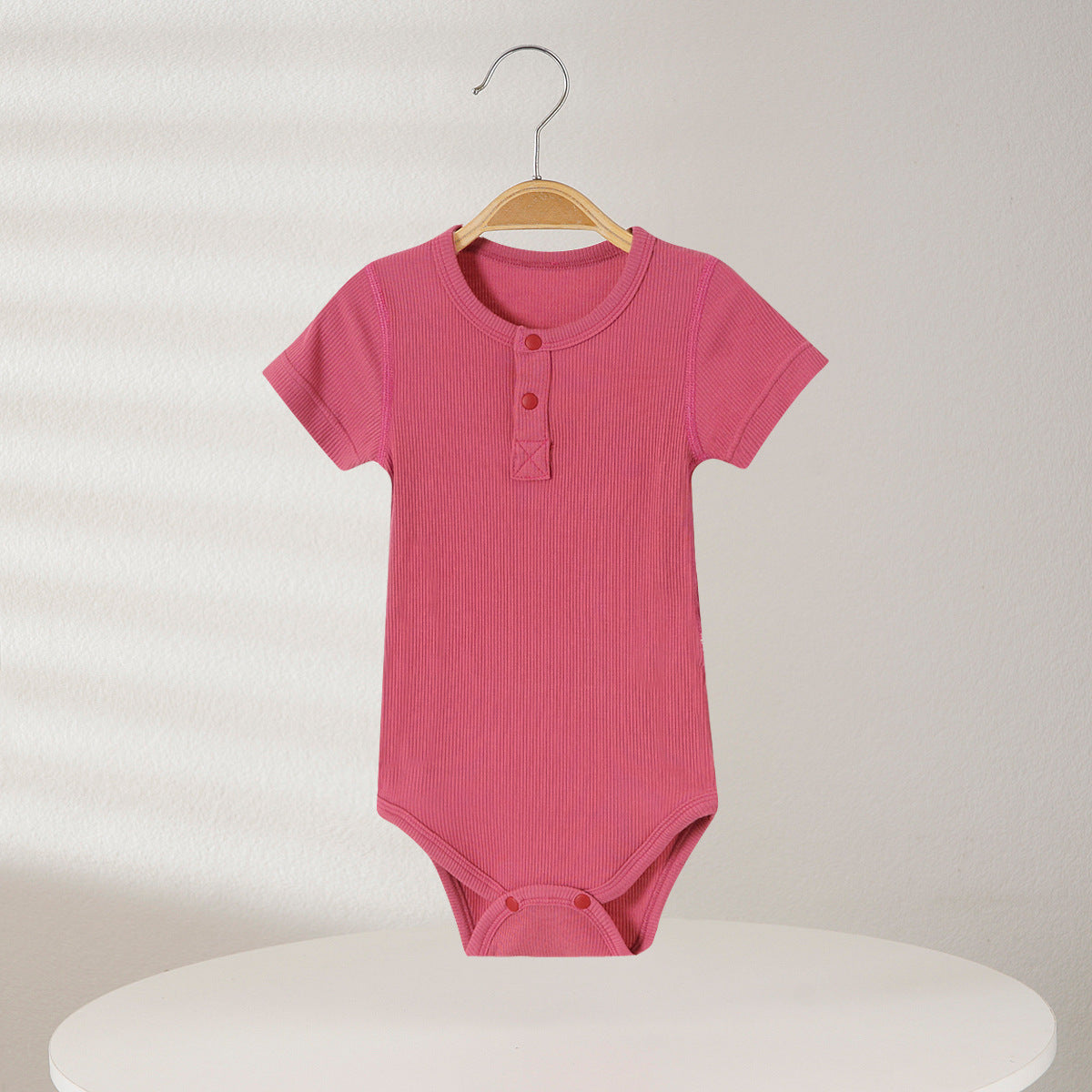 Infant Summer Short Sleeve Modal Infants Clothes Born Triangle Jumpsuit, Climbing Suit